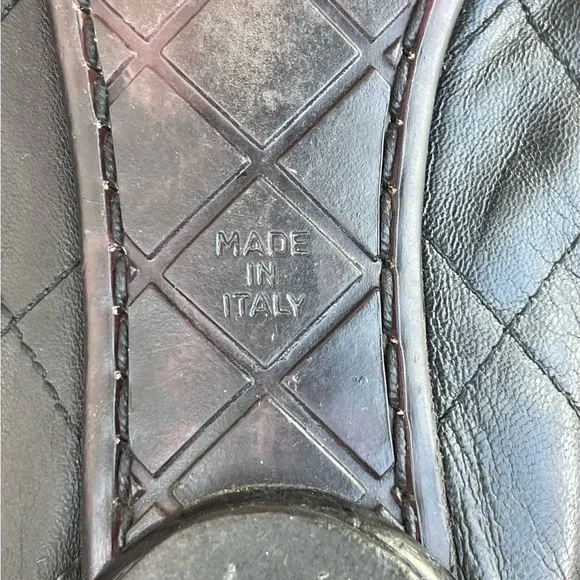 Authentic CHANEL Cambon Maryjane Ballerina Flats Black and White Shoes 36 - Picture 4 of 8